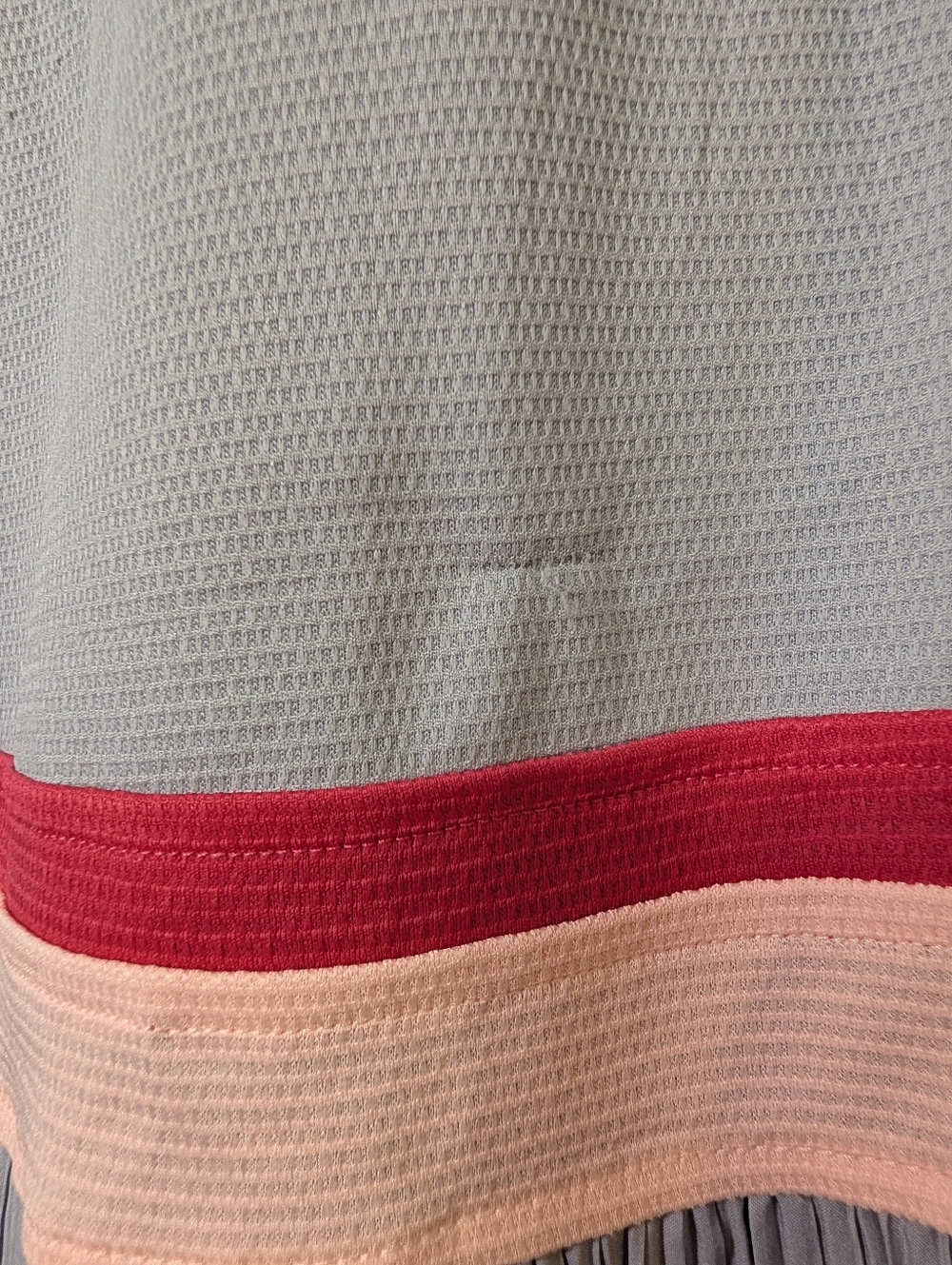 Adidas Tennis Dress M Gray Pink Pleated Athletic Tenniscore Activewear - READ - Picture 10 of 10